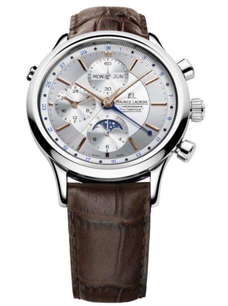 Replica Maurice Lacroix Les Classiques Chronographe Phases de Lune LC6078-SS001-131-1 watch band